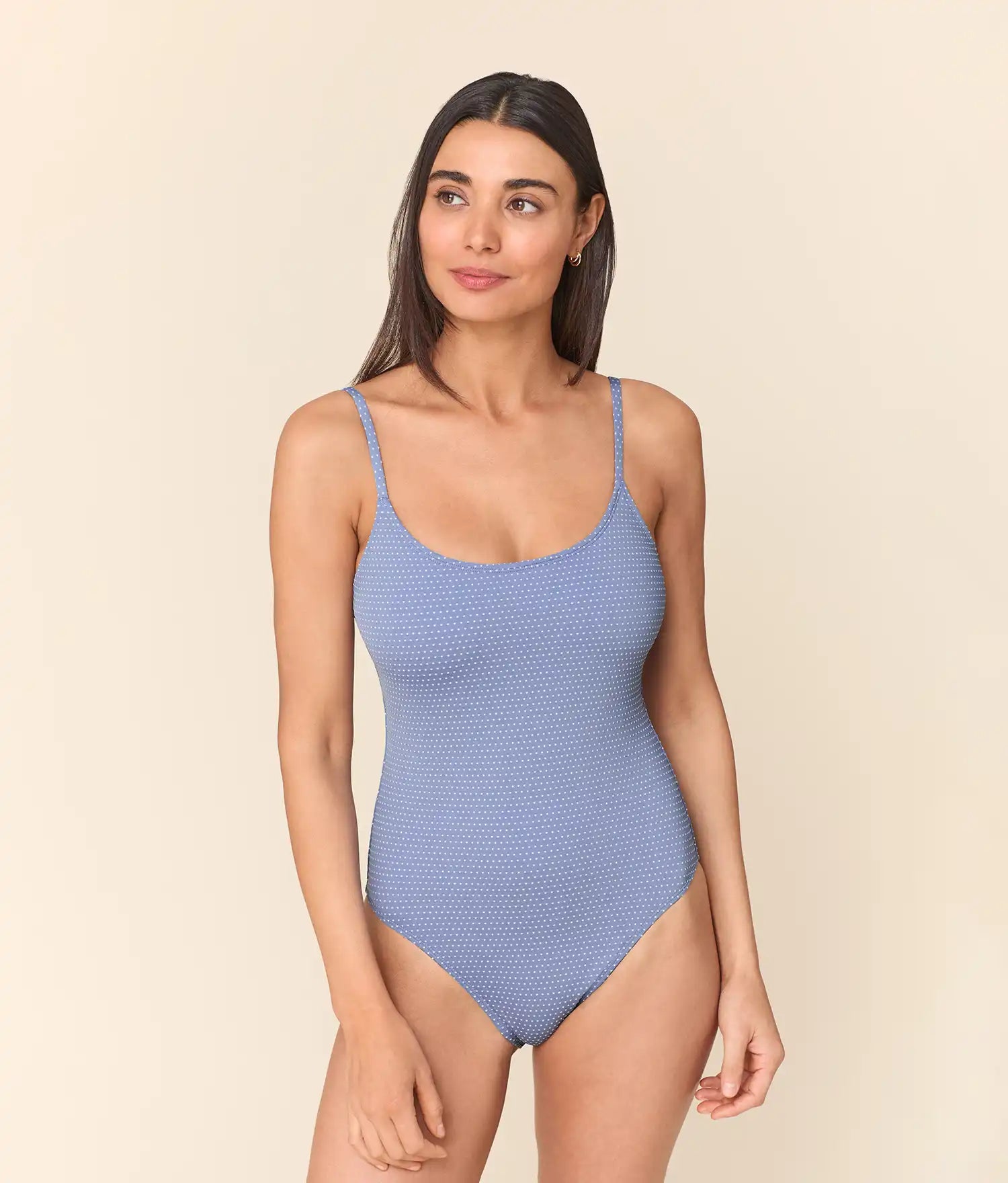 Amalfi One Piece — Polka Dot — Wisteria