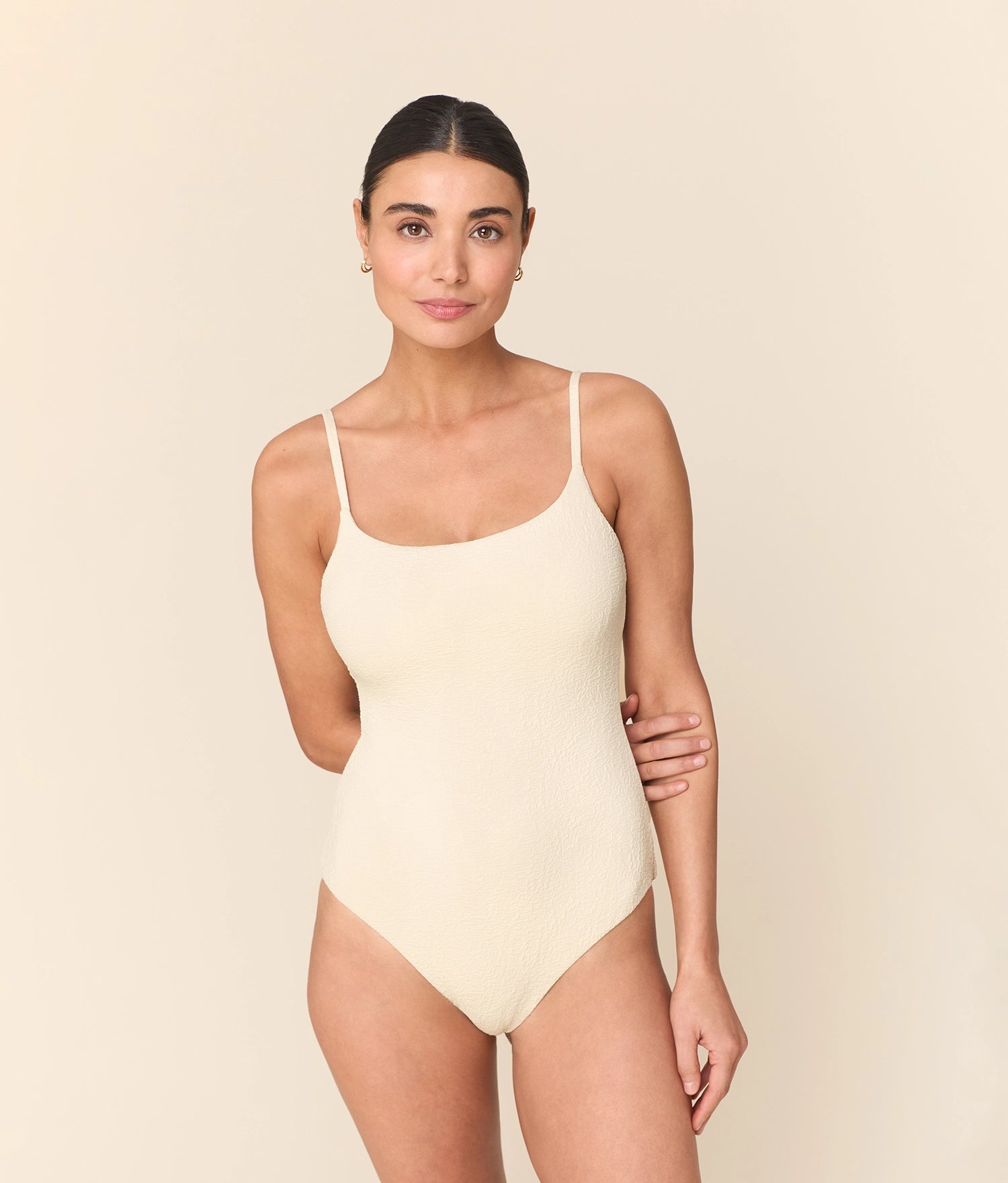 Jetties One Piece — Crinkle — Gardenia