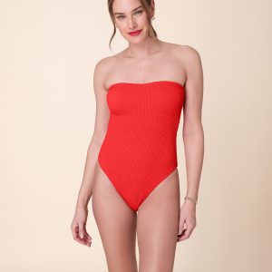 Kauai One Piece — Seersucker — Firecracker