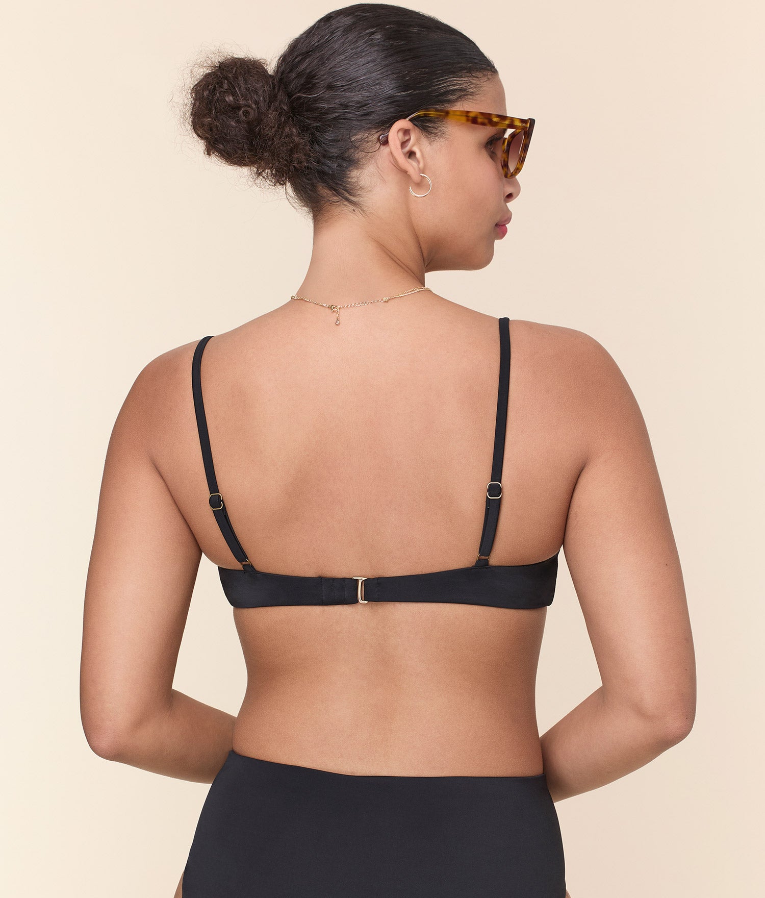 Bonita Bikini Top — Eco Nylon — Black - Image 2
