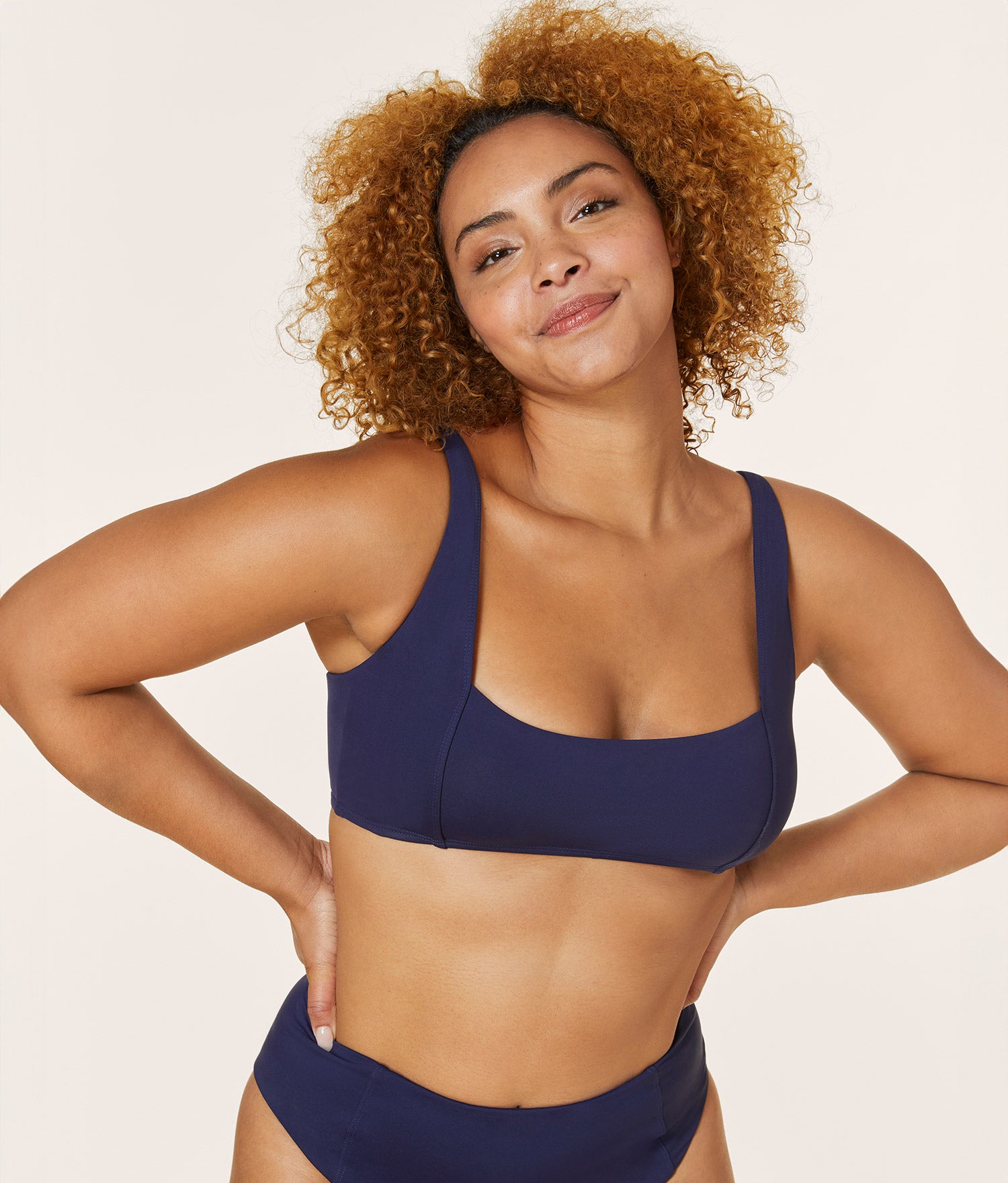 Havana Bikini Top — Flat — Navy - Image 3