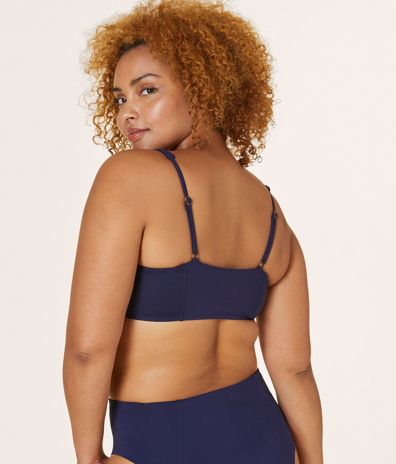 Havana Bikini Top — Flat — Navy - Image 4
