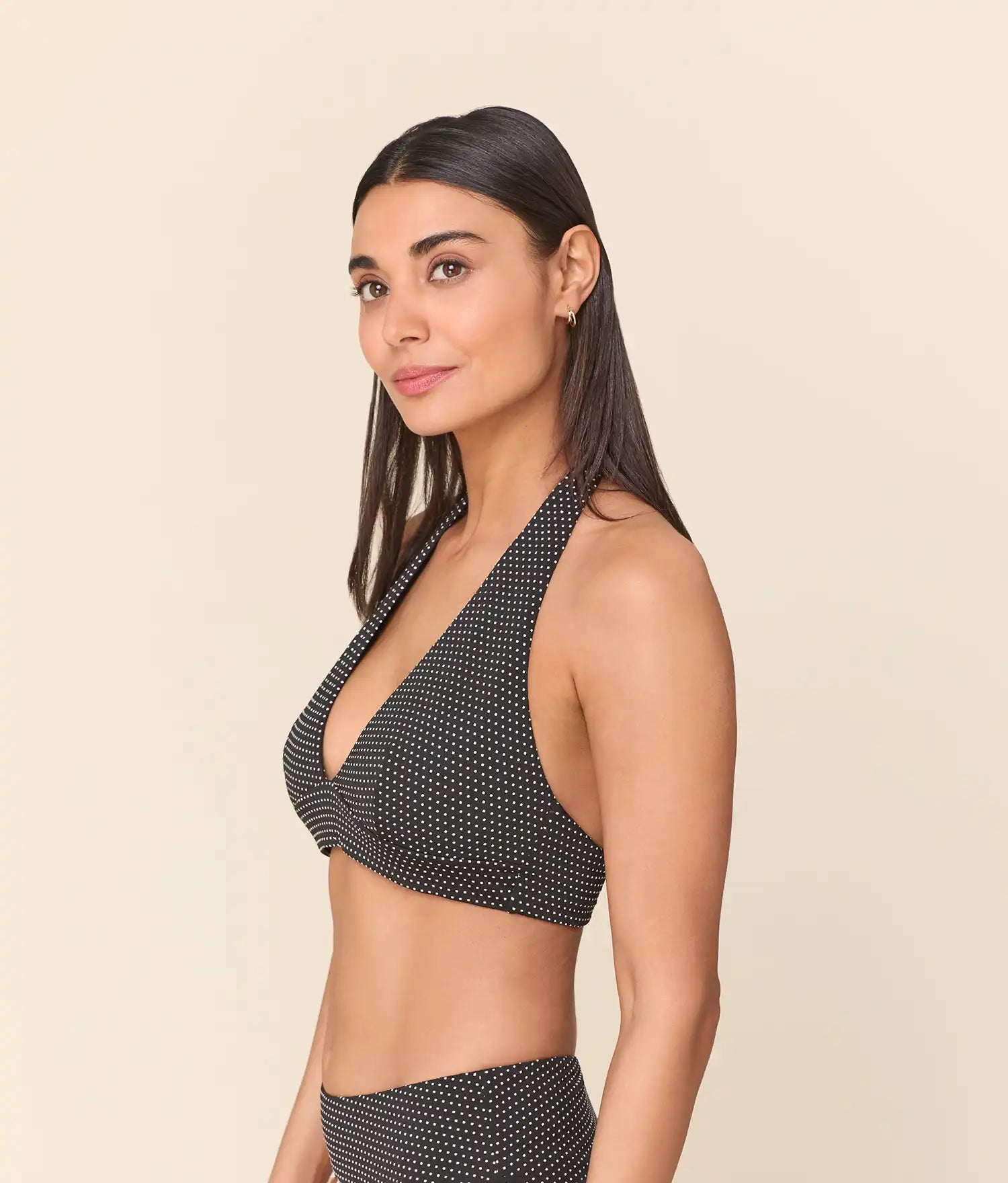 Majorca Bikini Top — Polka Dot — Black Dot - Image 3