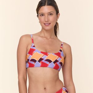 Maui Bikini Top — Eco Nylon — Mod Geo