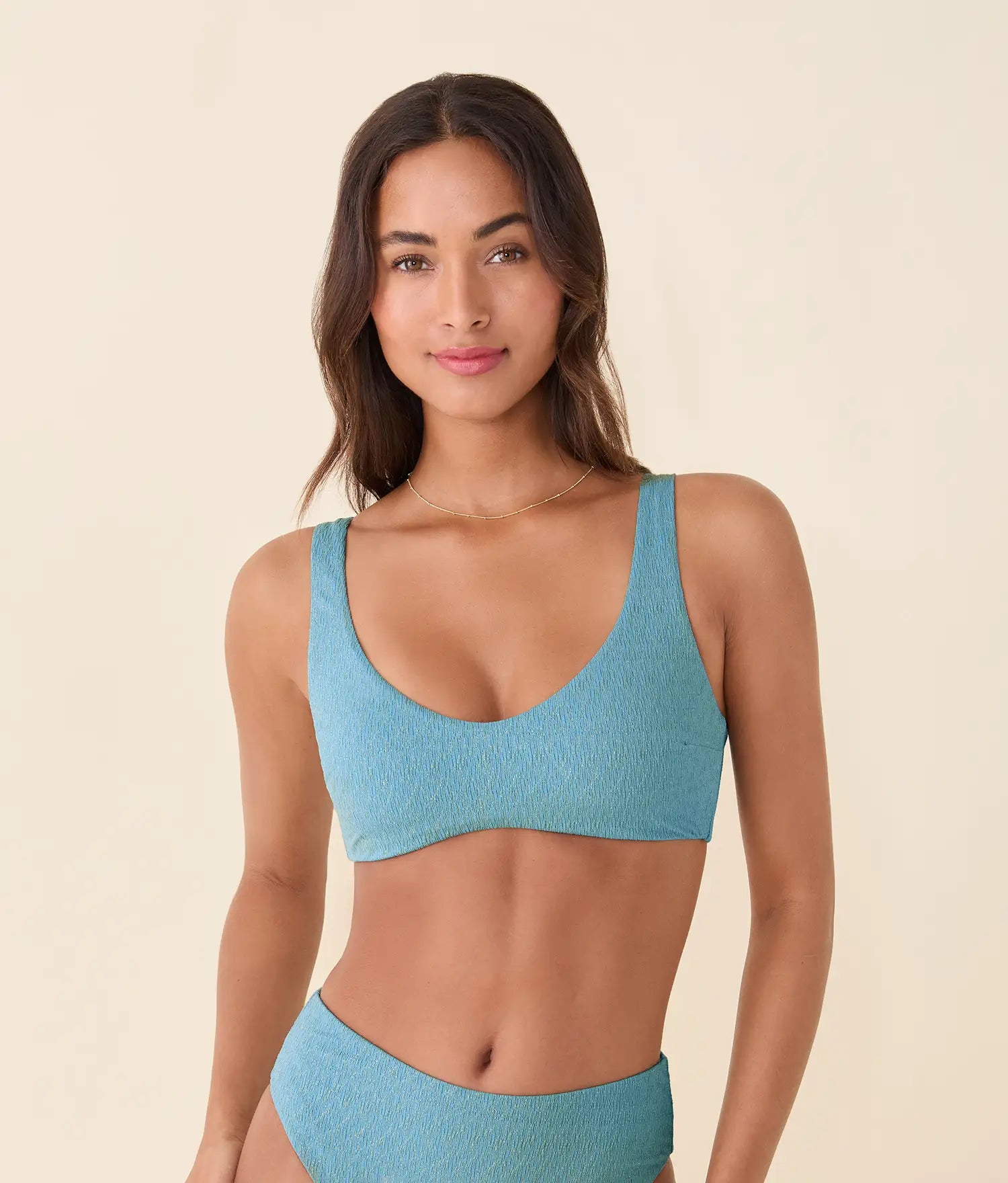 Delray Bikini Top — Shimmer — Serene