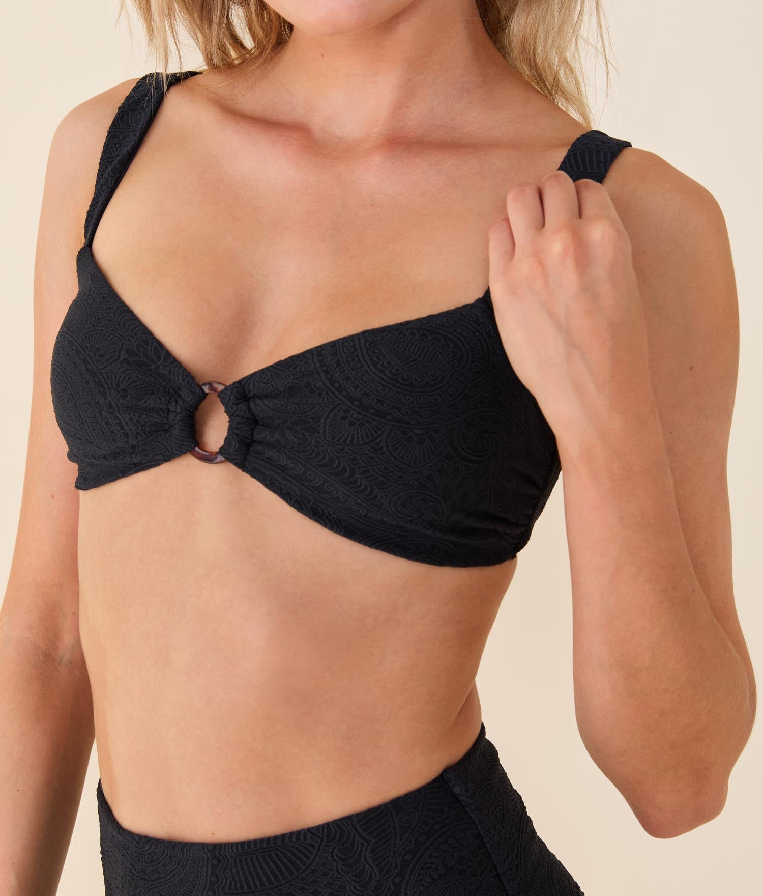 Lori Bikini Top — Paisley — Black Paisley - Image 4