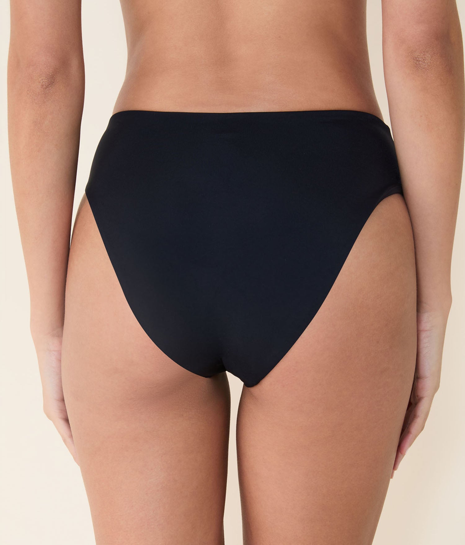 90s High Waist Bikini Bottom — Eco Nylon — Black - Image 2