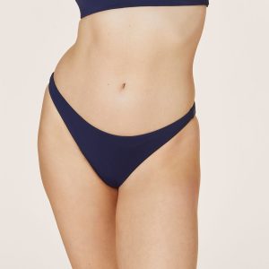 Cheeky Bikini Bottom — Flat — Navy