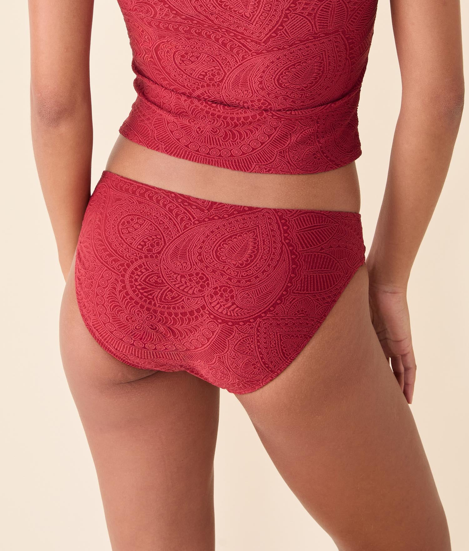 Classic Bikini Bottom — Paisley — Paprika - Image 2