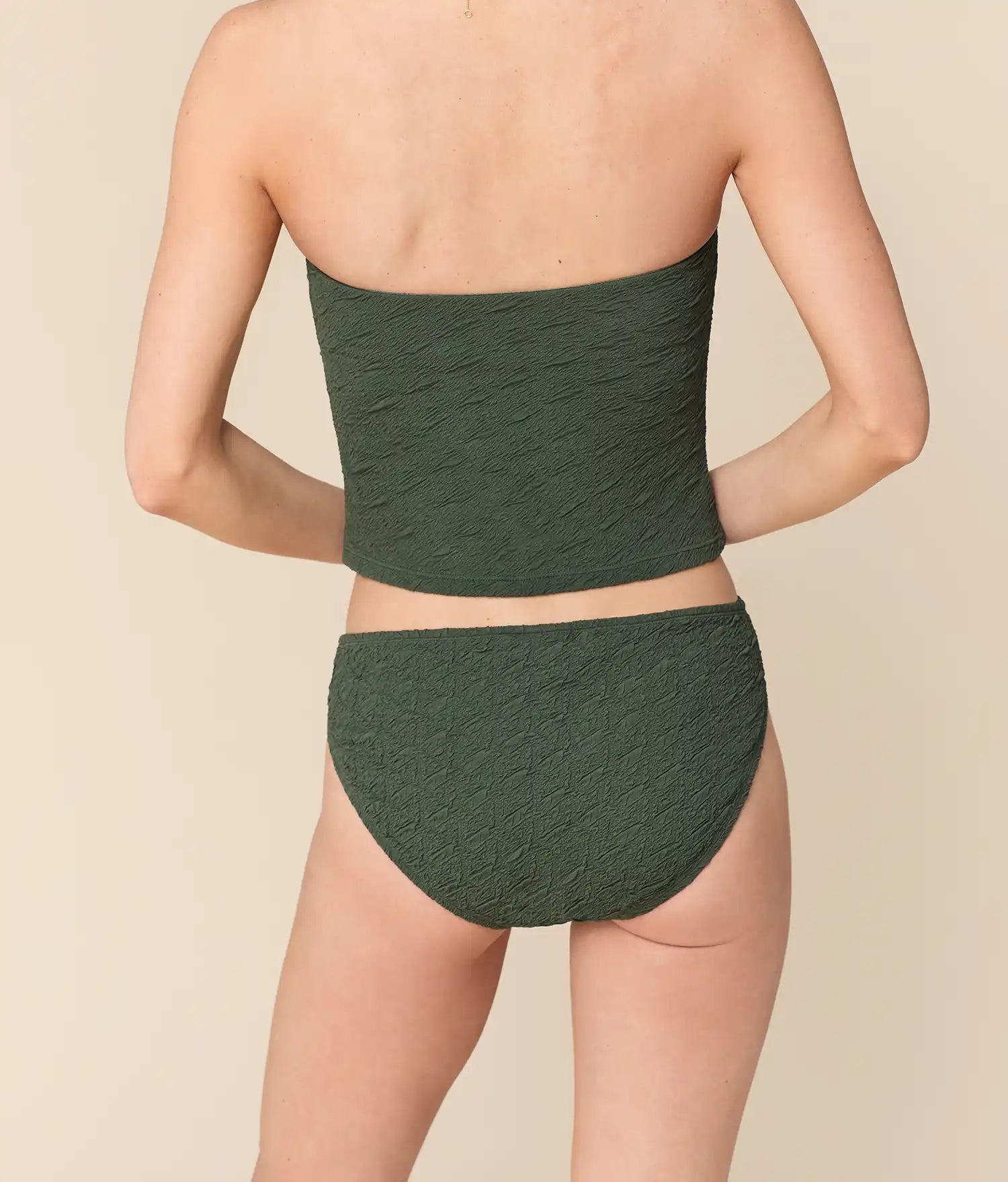 Classic Bikini Bottom — Textured Geo — Thyme - Image 2